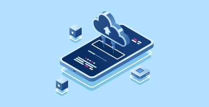 Illustration comparing cloud storage and direct file sharing